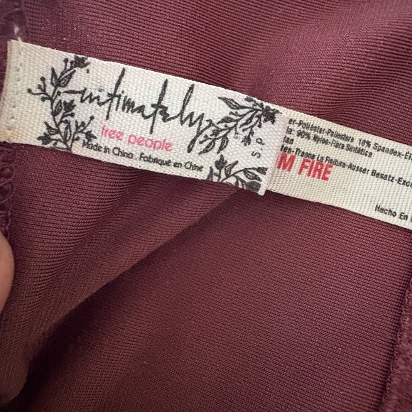 Free People Velvet Backless Dress in Deep Burgundy - Picture 5 of 5